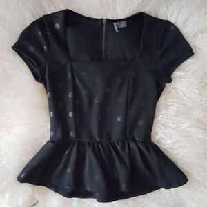 Sparkle & Fade Polka Dot Peplum